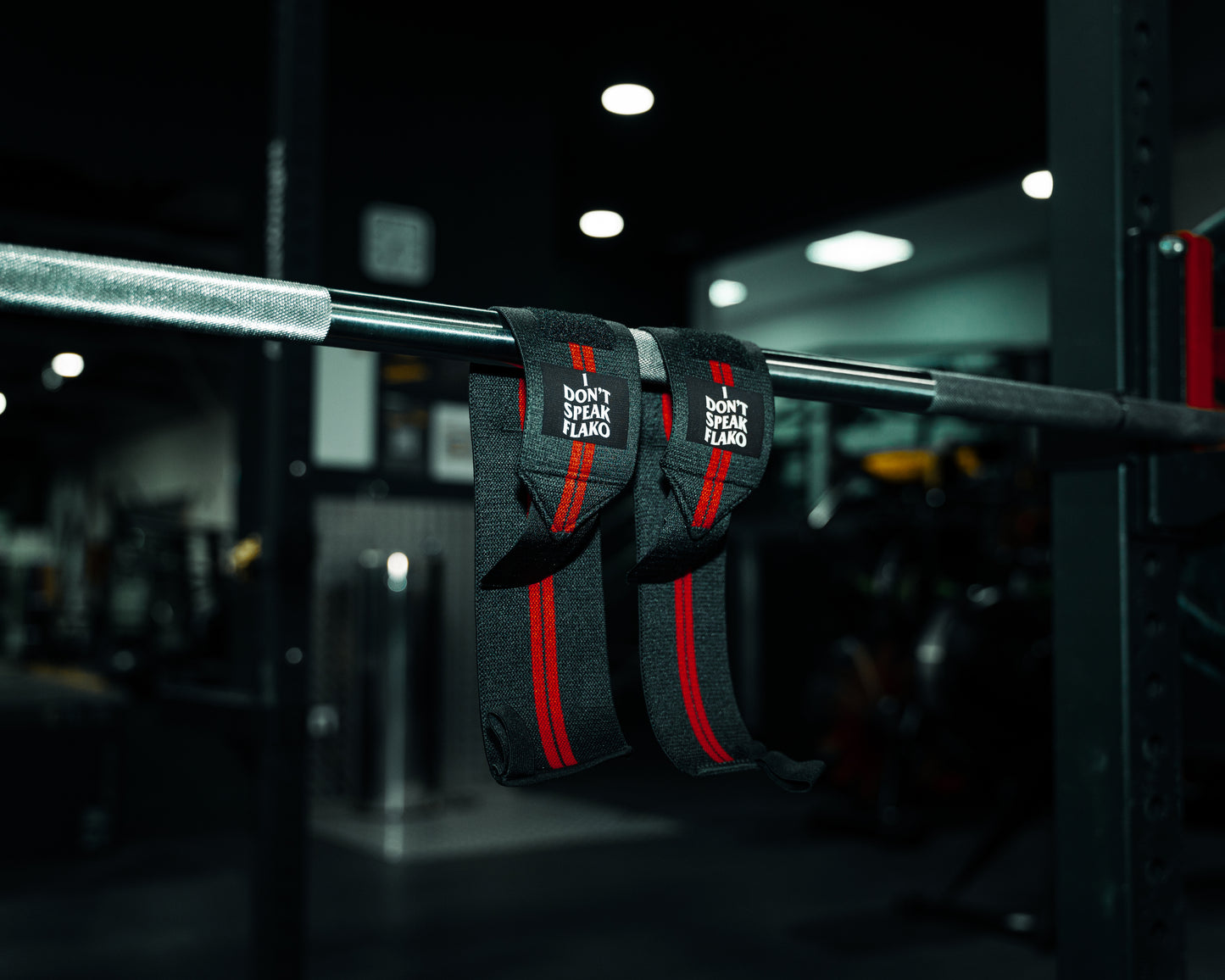 Muñequeras “I DON’T SPEAK FLAKO” negras