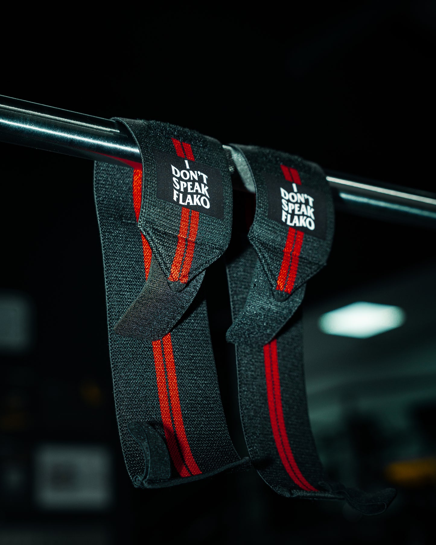 Muñequeras “I DON’T SPEAK FLAKO” negras