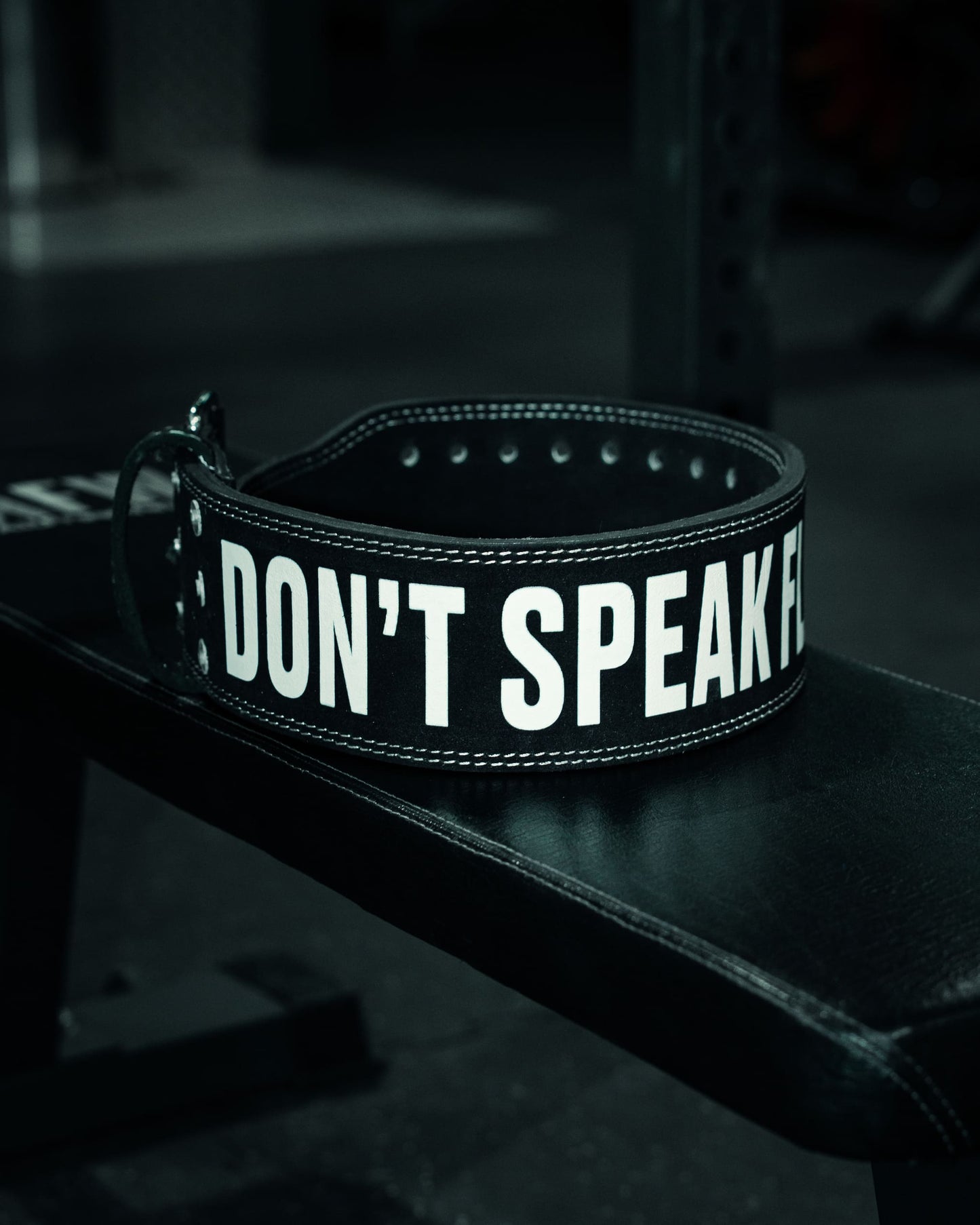 CINTURÓN POWERLIFTING "DON´T SPEAK FLAKO"