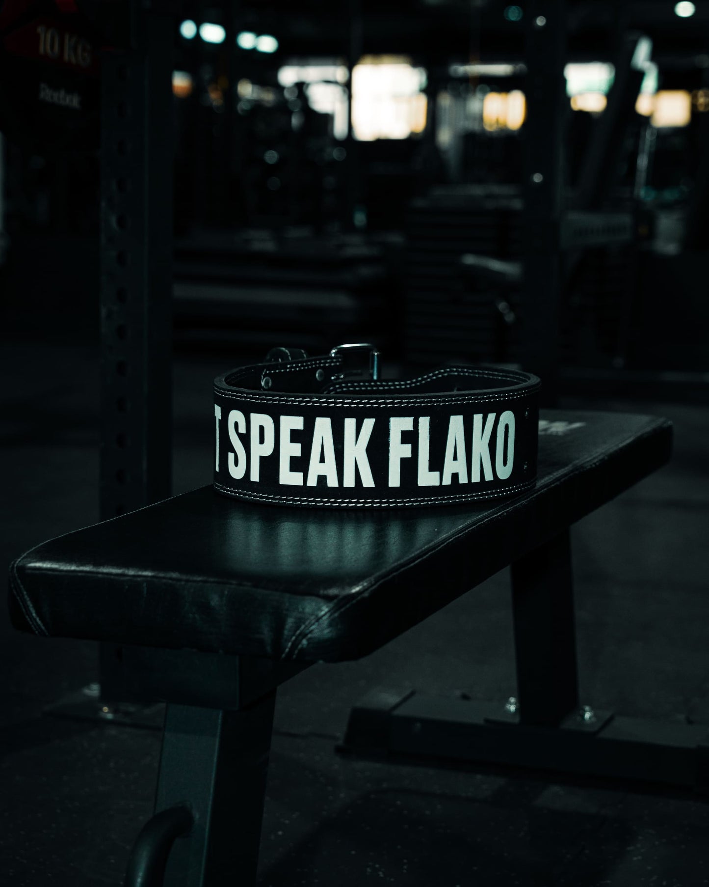 CINTURÓN POWERLIFTING "DON´T SPEAK FLAKO"