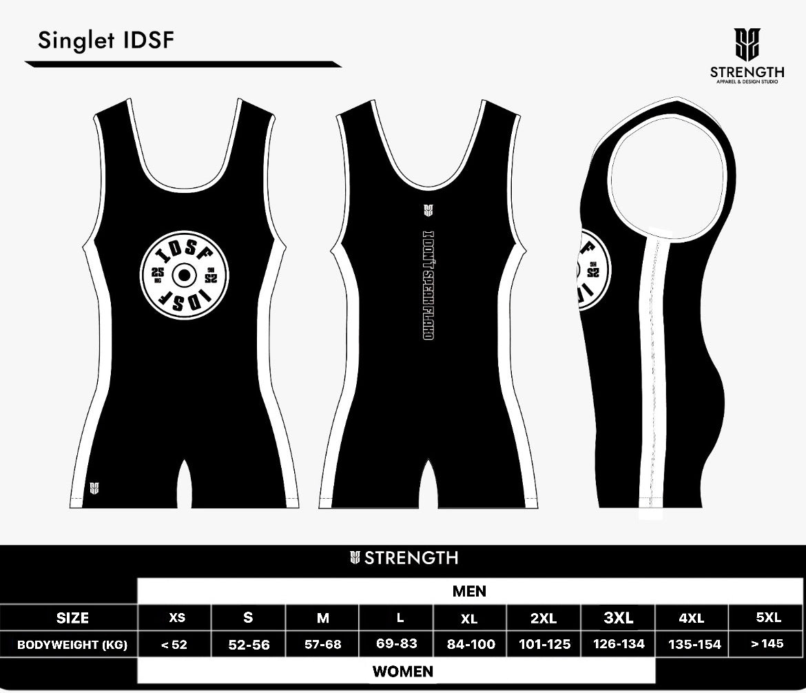 SINGLET IDSF - Color Negro