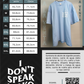 Camiseta clásica "I DON'T SPEAK FLAKO" color azul