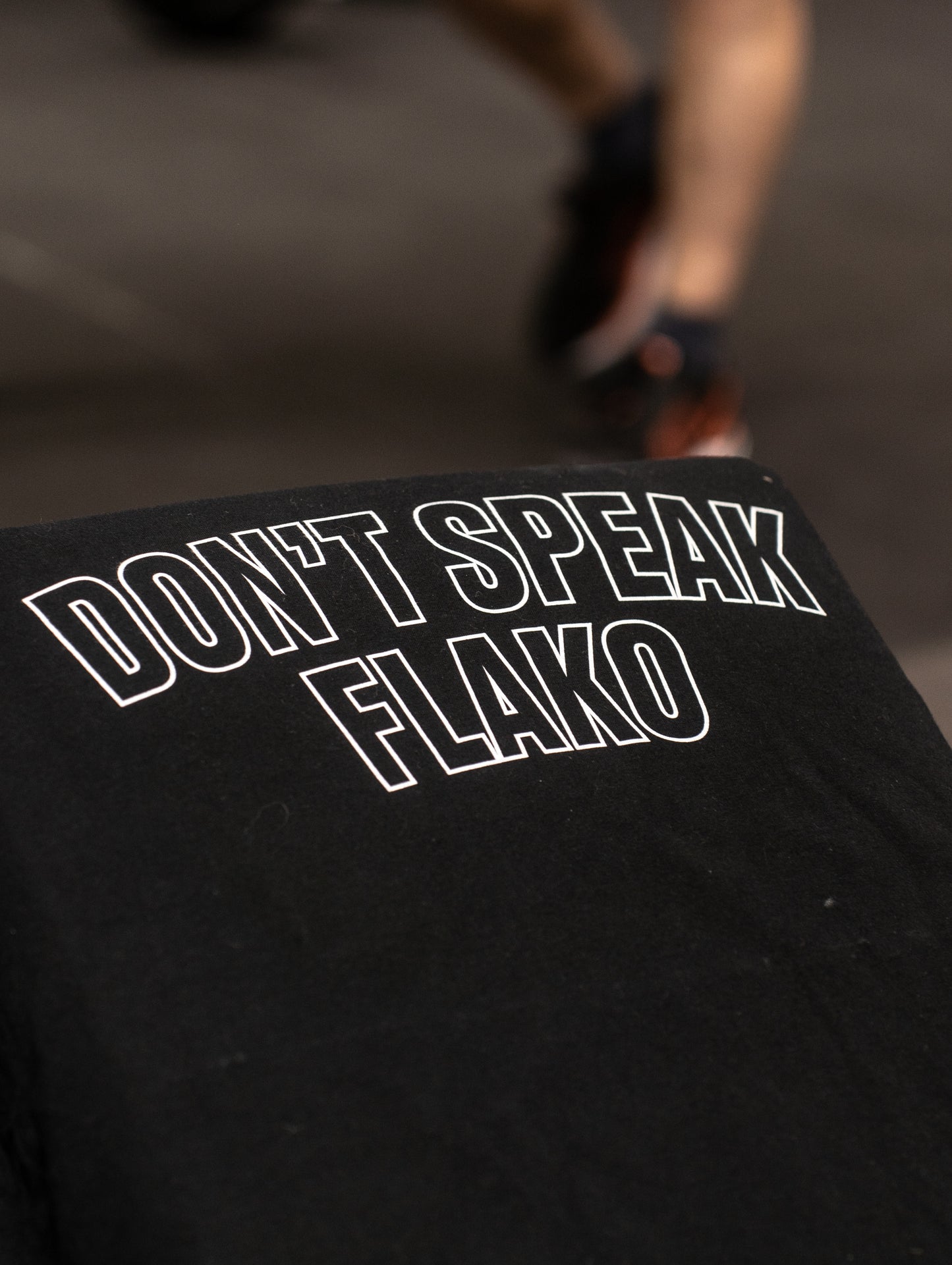 Camiseta oversize "DON'T SPEAK FLAKO"