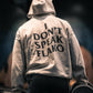 Sudadera "I DON'T SPEAK FLAKO" color gris