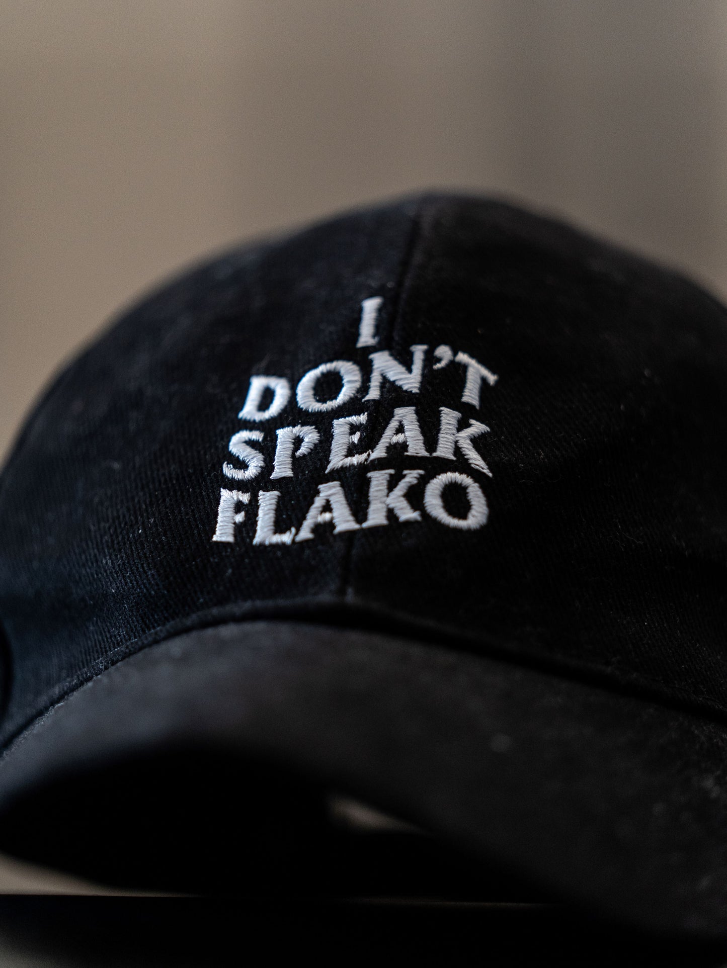 Gorra bordada "I DON'T SPEAK FLAKO"